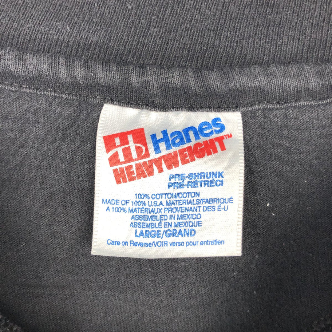 80'S Hanes Hard Rock Cafe Advertising T-Shirt, Men's Size L (approx.), Vintage cotton black type Vintage Second Hand