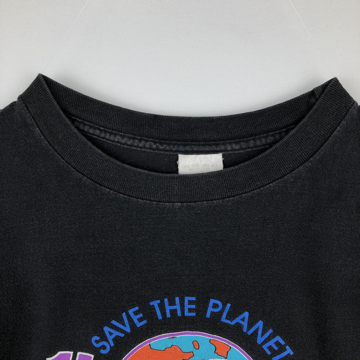 90'S Hard Rock Cafe Advertising T-Shirt, Made in USA, Men's XXL equivalent, Vintage cotton black type Vintage Second Hand