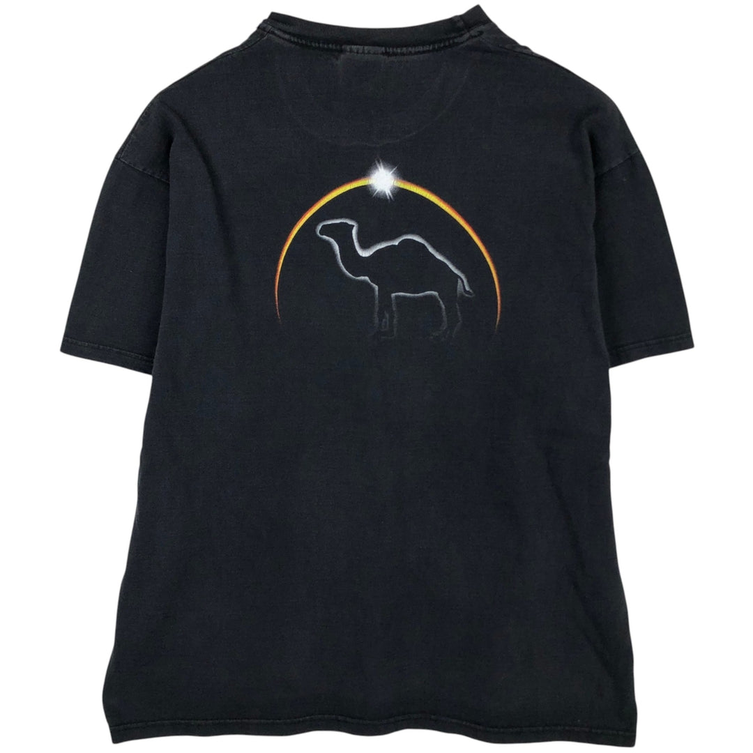 90s-00'S Hanes Heavyweight Camel Advertising T-shirt, Men's Size XL (approx.) cotton black type Vintage Second Hand