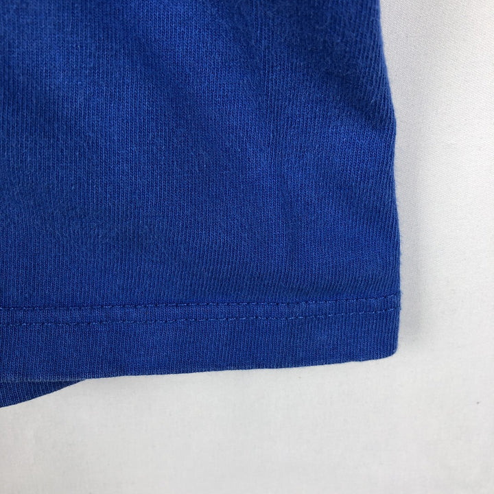 90'S Gildan Heavy Weight Bank Gloucester Advertising T-Shirt, Made in Canada, Men's XL equivalent, Vintage cotton blue type Vintage Second Hand