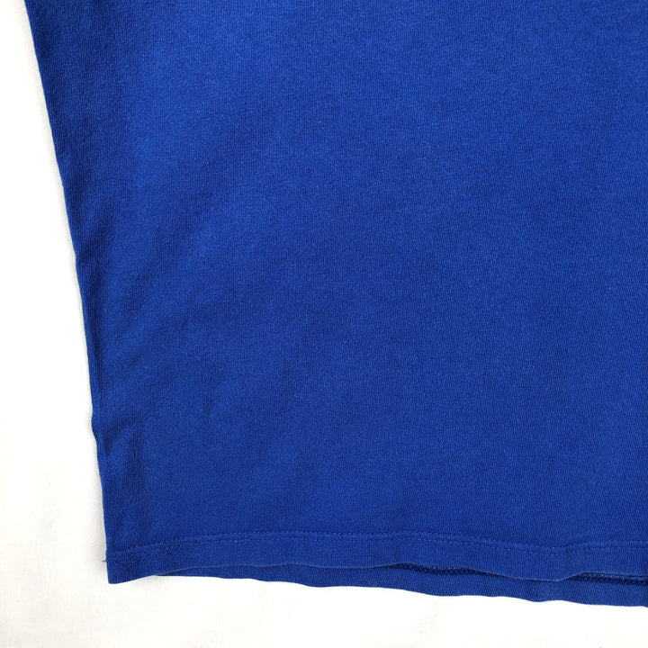 90'S Gildan Heavy Weight Bank Gloucester Advertising T-Shirt, Made in Canada, Men's XL equivalent, Vintage cotton blue type Vintage Second Hand