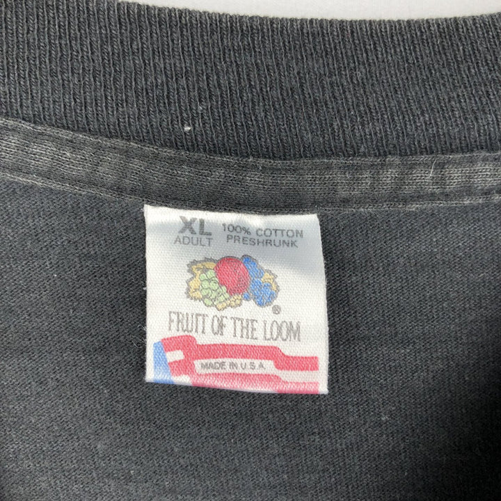 90'S Fruit of the Loom Discamaker Advertising T-Shirt, Made in USA, Men's XL equivalent, Vintage cotton black type Vintage Second Hand