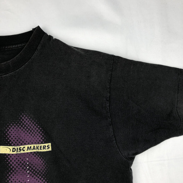 90'S Fruit of the Loom Discamaker Advertising T-Shirt, Made in USA, Men's XL equivalent, Vintage cotton black type Vintage Second Hand