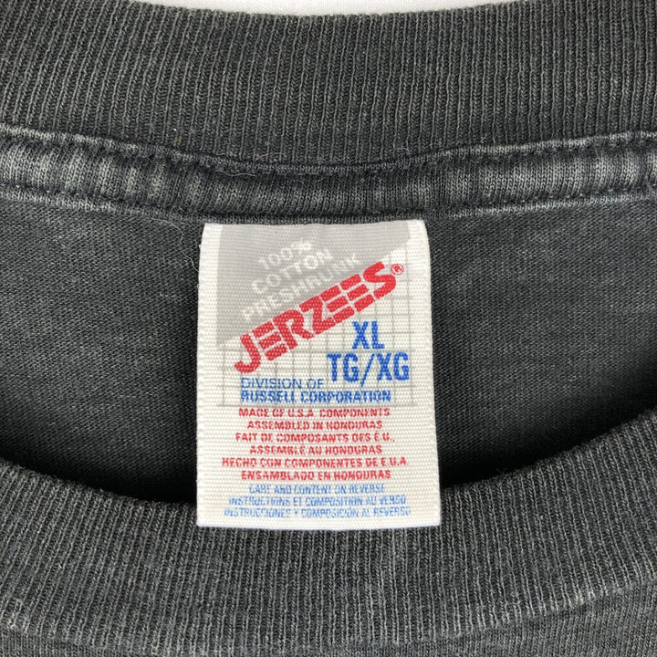 90'S Jerzees COORS LIGHT Advertising T-Shirt, Men's XL equivalent, Vintage cotton black type Vintage Second Hand