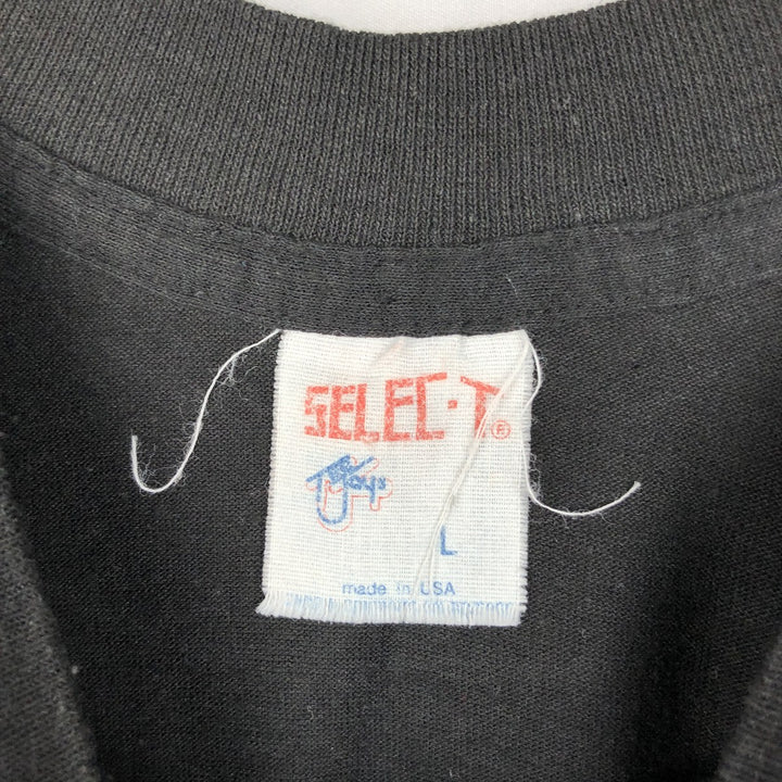 Vintage 80s-90'S SELEC-T BOSE RoomMate advertising T-shirt, Made in USA, Men's size L equivalent. polyester black type Vintage Second Hand