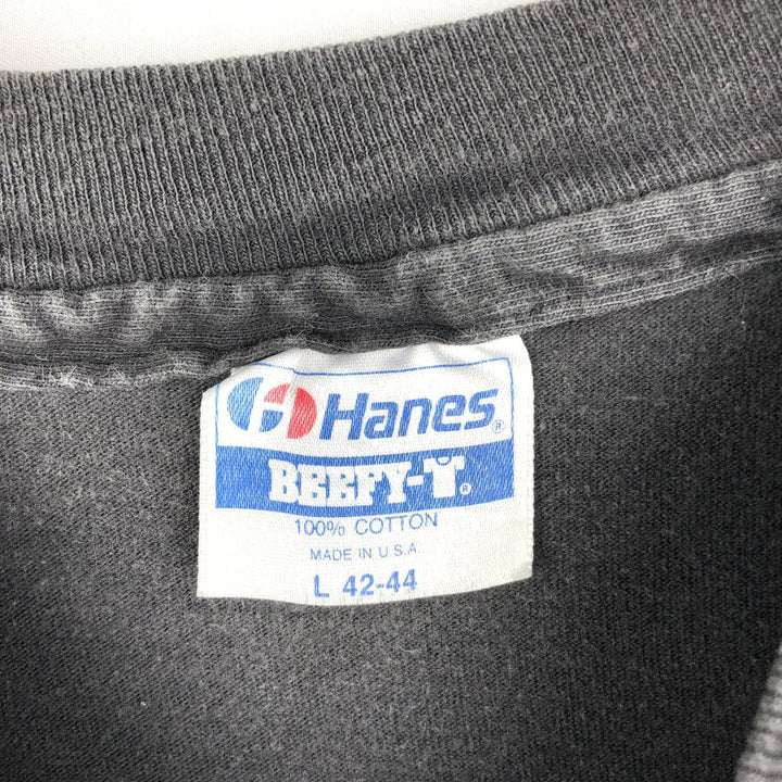 1980'S Hanes BEEFY-T Blue Tag CAPT. BILL'S SUBMARINE Advertising T-Shirt, Made in USA, Men's Size L (approx.), Vintage cotton black type Vintage Second Hand