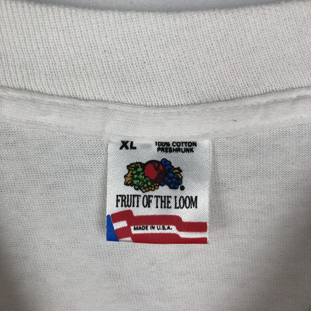 90'S Fruit of the Loom LifeStyles Advertising T-Shirt, Made in USA, Men's XL equivalent, Vintage cotton white type Vintage Second Hand