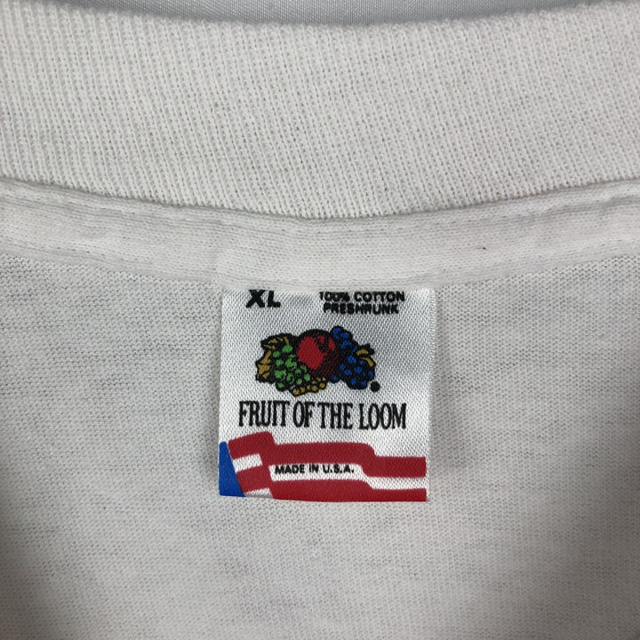 90'S Fruit of the Loom LifeStyles Advertising T-Shirt, Made in USA, Men's XL equivalent, Vintage cotton white type Vintage Second Hand