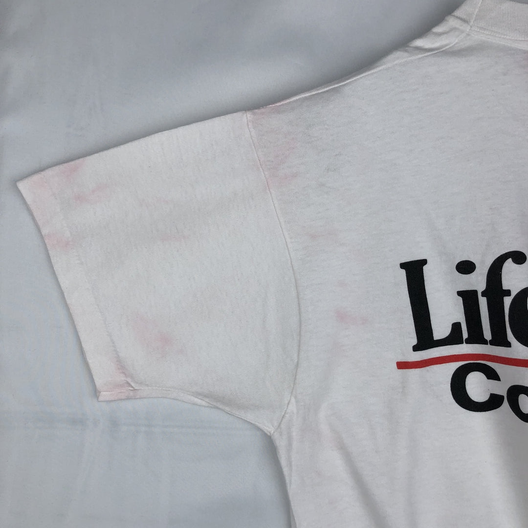 90'S Fruit of the Loom LifeStyles Advertising T-Shirt, Made in USA, Men's XL equivalent, Vintage cotton white type Vintage Second Hand