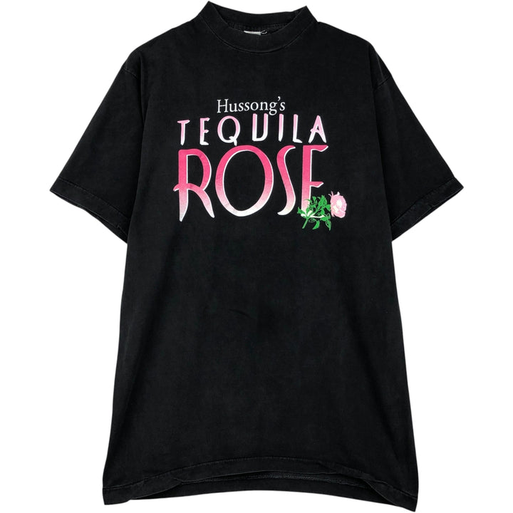 90'S ACCORD Tequila Rose Tequila Rose Advertising T-Shirt, Men's XL equivalent, Vintage cotton black type Vintage Second Hand