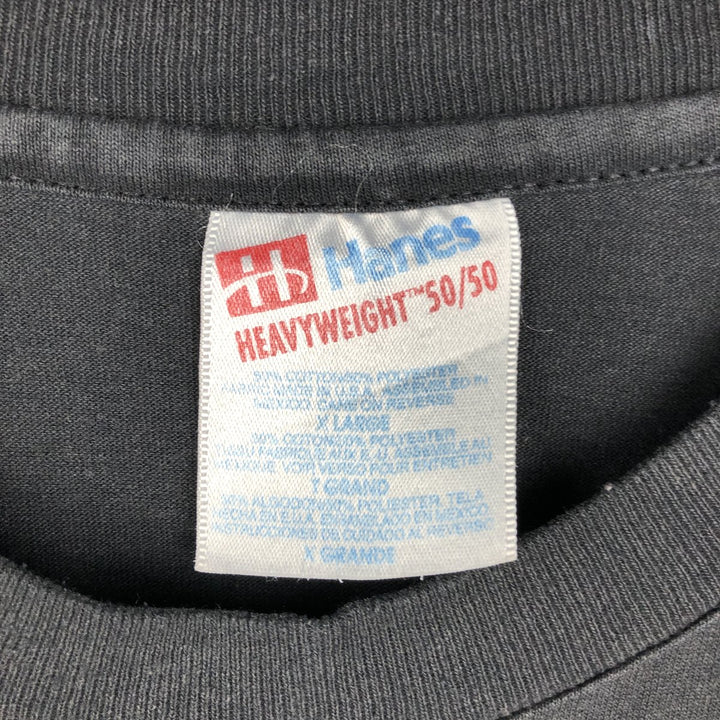 90'S Hanes HEAVYWEIGHT 50 cotton Charcoal Vintage Second Hand