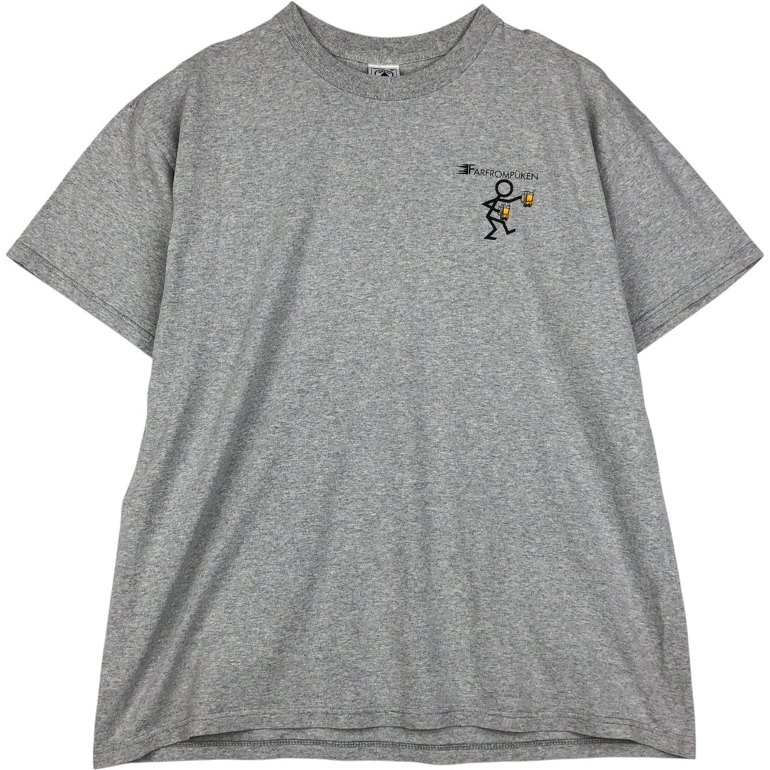 90s-00'S Delta Pro Weight Parody Print T-Shirt, Made in USA, Men's XL equivalent, Vintage cotton gray type Vintage Second Hand