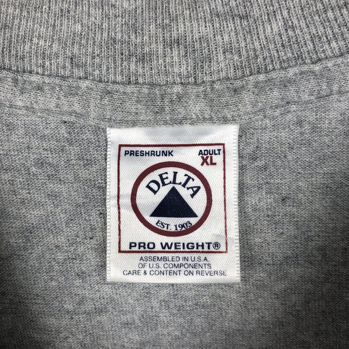 90s-00'S Delta Pro Weight Parody Print T-Shirt, Made in USA, Men's XL equivalent, Vintage cotton gray type Vintage Second Hand
