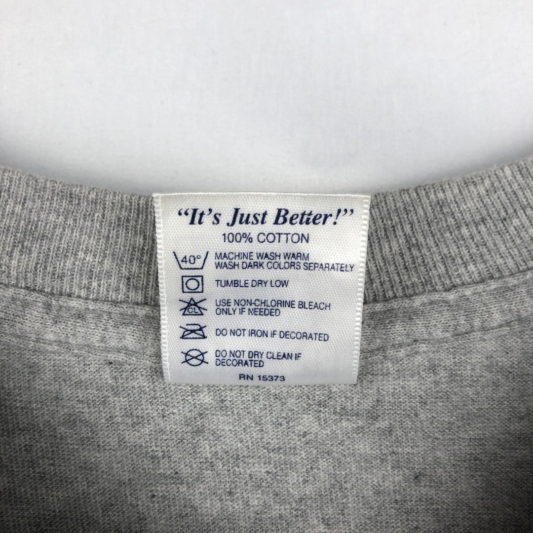 90s-00'S Delta Pro Weight Parody Print T-Shirt, Made in USA, Men's XL equivalent, Vintage cotton gray type Vintage Second Hand