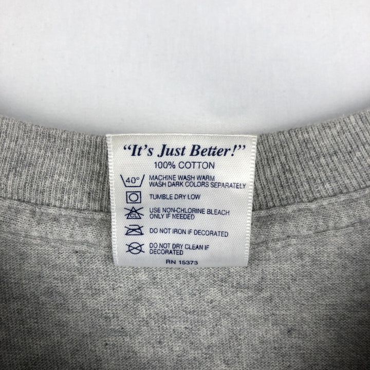 90s-00'S Delta Pro Weight Parody Print T-Shirt, Made in USA, Men's XL equivalent, Vintage cotton gray type Vintage Second Hand