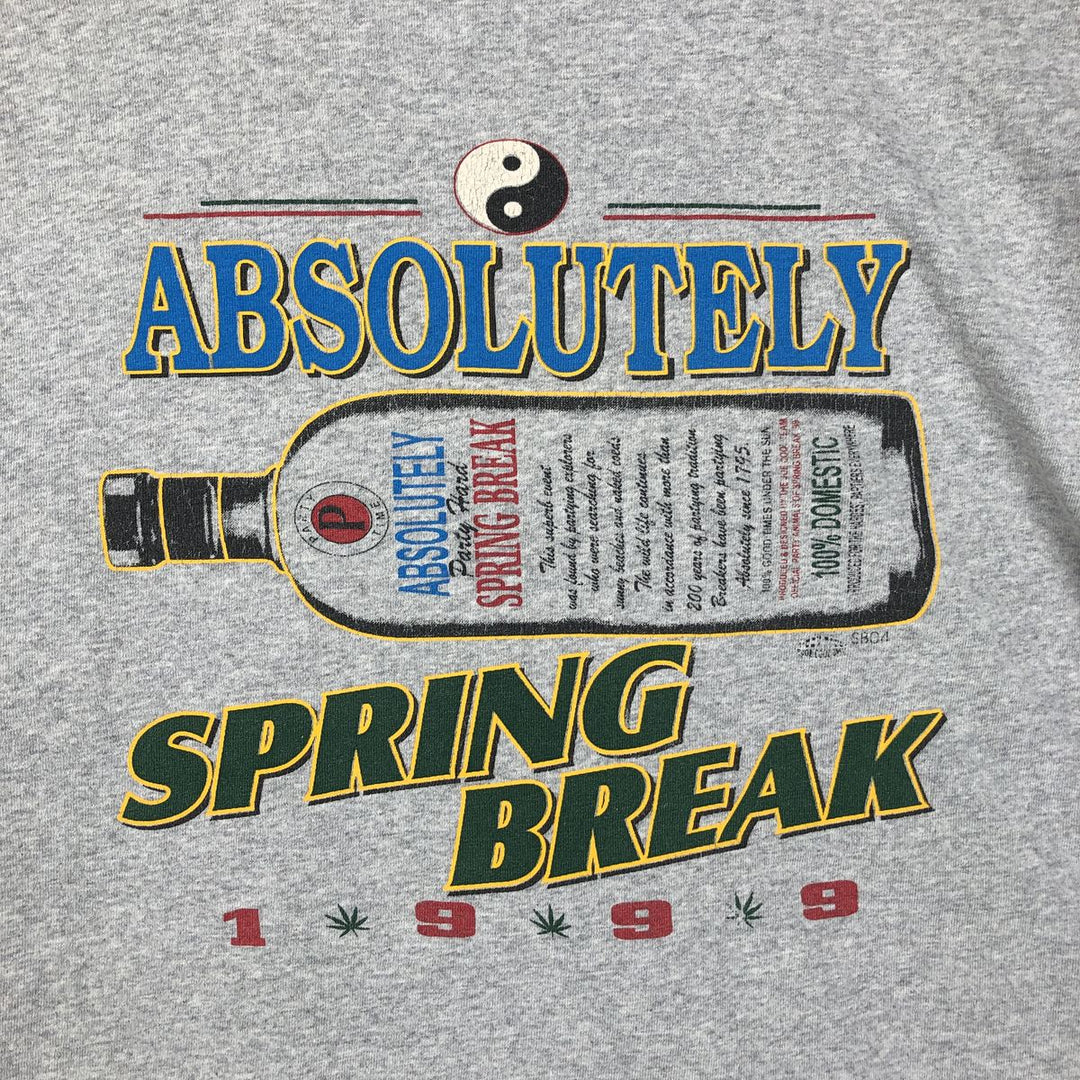 90s-00'S Delta Pro Weight Parody Print T-Shirt, Made in USA, Men's XL equivalent, Vintage cotton gray type Vintage Second Hand