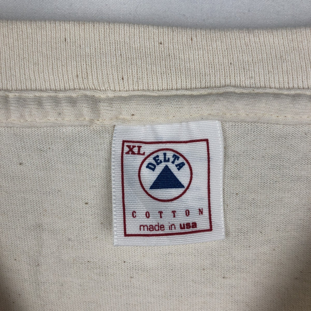 90'S Delta DOS EQUIS XX Advertising T-Shirt, Made in USA, Men's XL equivalent, Vintage cotton Beige type Vintage Second Hand