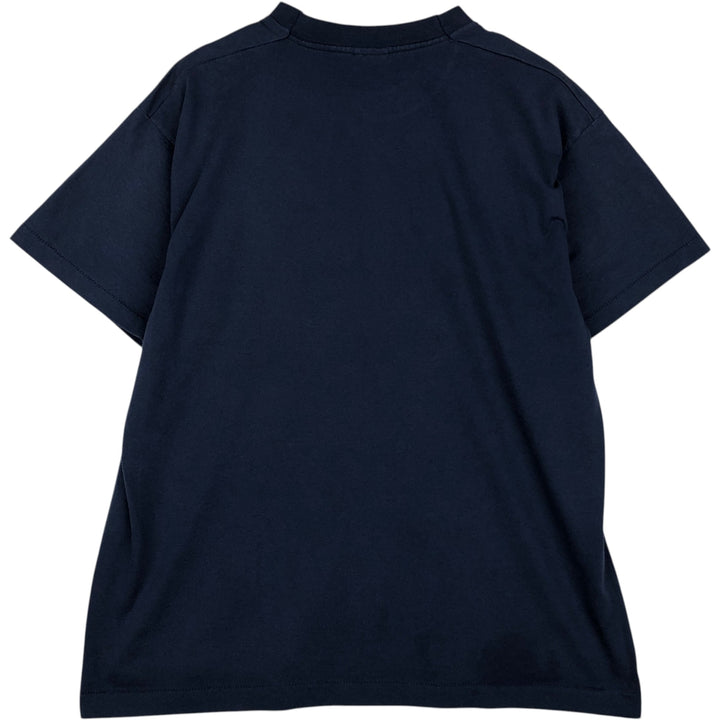 90'S Fruit of the Loom Best Northwest Savings Bank Advertising T-Shirt, Made in USA, Men's XL equivalent, Vintage cotton navy blue type Vintage Second Hand