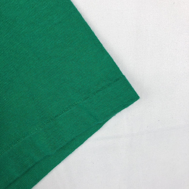 90'S Hanes BEEFY-T BAYBANK Advertising T-Shirt, Made in USA, Men's XL equivalent, Vintage cotton green type Vintage Second Hand