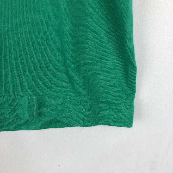 90'S Hanes BEEFY-T BAYBANK Advertising T-Shirt, Made in USA, Men's XL equivalent, Vintage cotton green type Vintage Second Hand