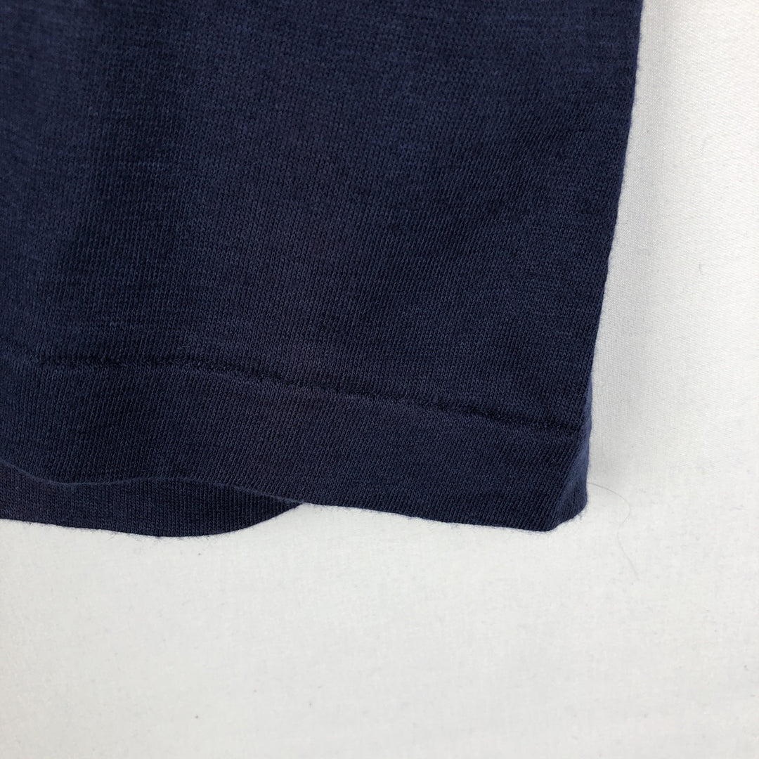 90'S SIGNAL BUDWEISER Advertising T-Shirt, Made in USA, Men's XL equivalent, Vintage cotton navy blue type Vintage Second Hand