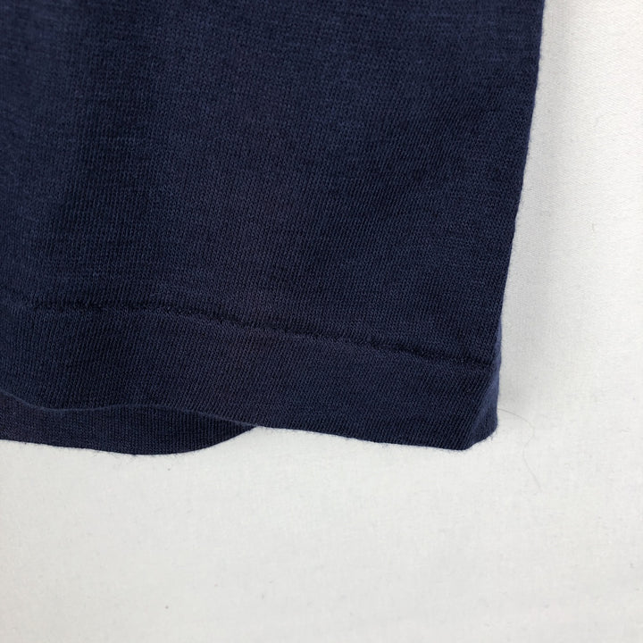 90'S SIGNAL BUDWEISER Advertising T-Shirt, Made in USA, Men's XL equivalent, Vintage cotton navy blue type Vintage Second Hand