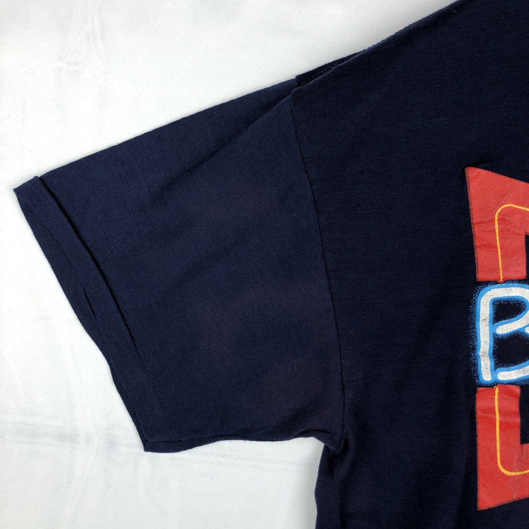 90'S SIGNAL BUDWEISER Advertising T-Shirt, Made in USA, Men's XL equivalent, Vintage cotton navy blue type Vintage Second Hand