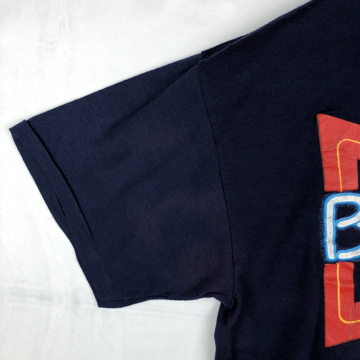 90'S SIGNAL BUDWEISER Advertising T-Shirt, Made in USA, Men's XL equivalent, Vintage cotton navy blue type Vintage Second Hand