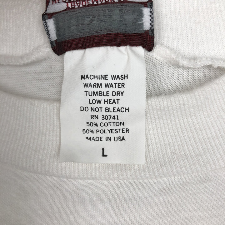 80s-90'S Hershey's advertising T-shirt, Made in USA, Men's size L equivalent, Vintage cotton white type Vintage Second Hand