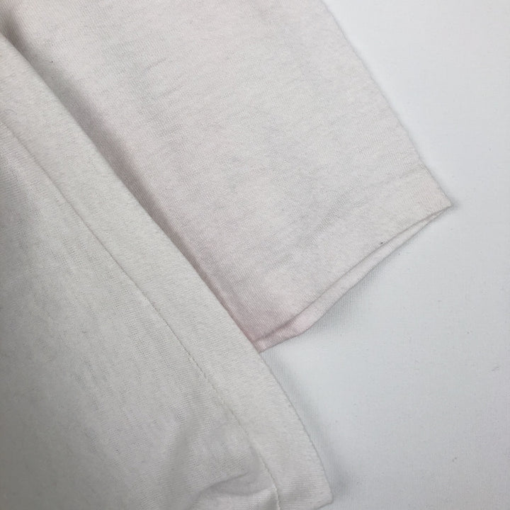 80s-90'S Hershey's advertising T-shirt, Made in USA, Men's size L equivalent, Vintage cotton white type Vintage Second Hand