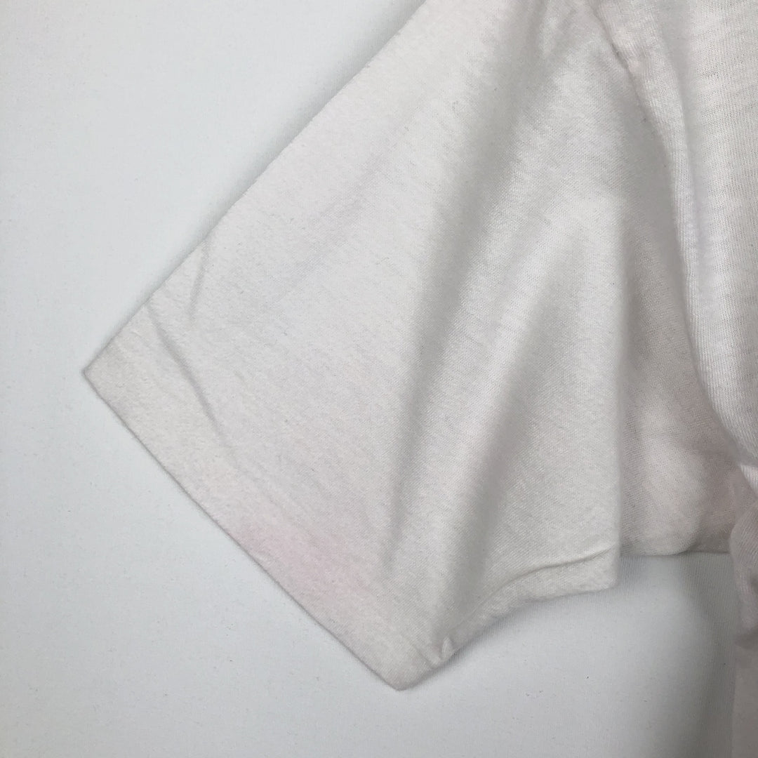 80s-90'S Hershey's advertising T-shirt, Made in USA, Men's size L equivalent, Vintage cotton white type Vintage Second Hand