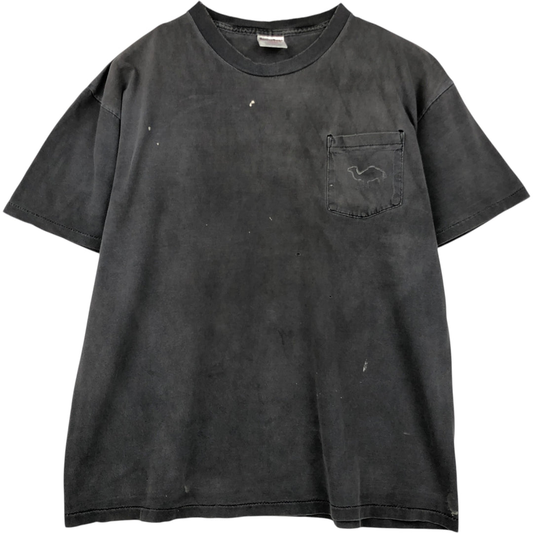 90'S ONEITA CAMEL Advertising T-shirt, Men's XL equivalent, Vintage cotton Charcoal Vintage Second Hand