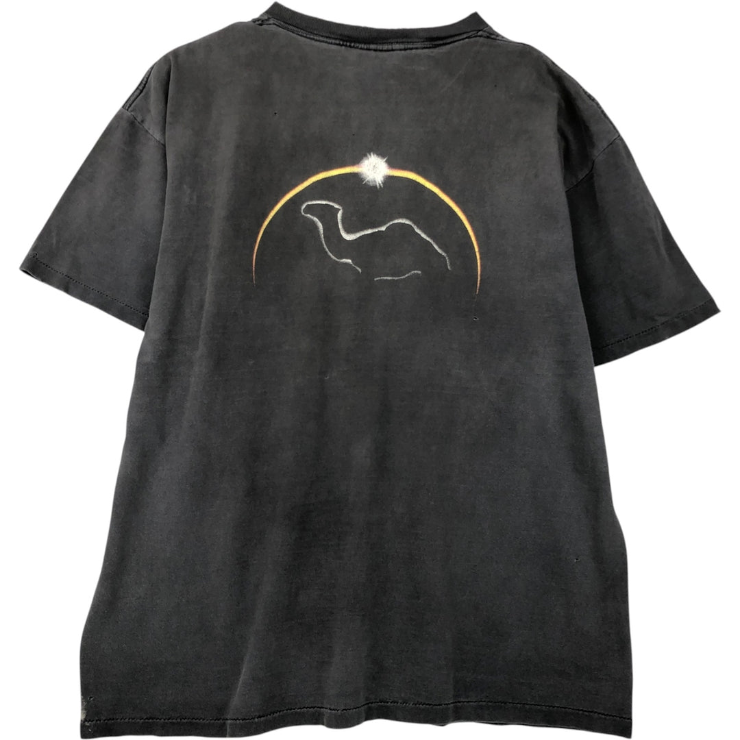 90'S ONEITA CAMEL Advertising T-shirt, Men's XL equivalent, Vintage cotton Charcoal Vintage Second Hand