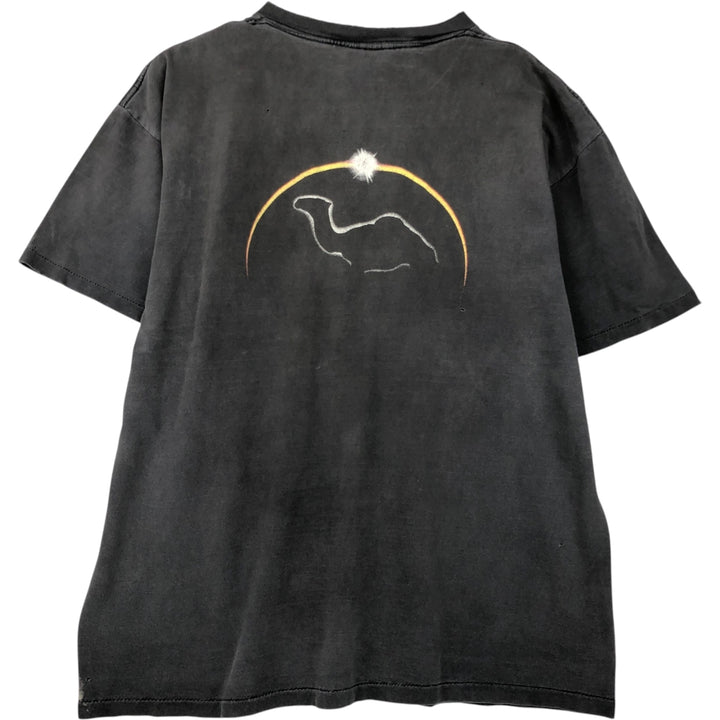 90'S ONEITA CAMEL Advertising T-shirt, Men's XL equivalent, Vintage cotton Charcoal Vintage Second Hand