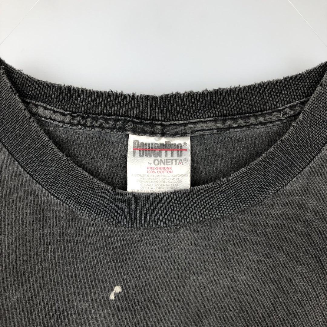 90'S ONEITA CAMEL Advertising T-shirt, Men's XL equivalent, Vintage cotton Charcoal Vintage Second Hand