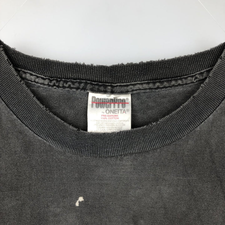90'S ONEITA CAMEL Advertising T-shirt, Men's XL equivalent, Vintage cotton Charcoal Vintage Second Hand