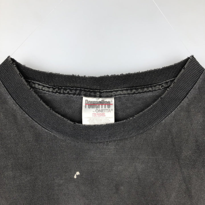 90'S ONEITA CAMEL Advertising T-shirt, Men's XL equivalent, Vintage cotton Charcoal Vintage Second Hand