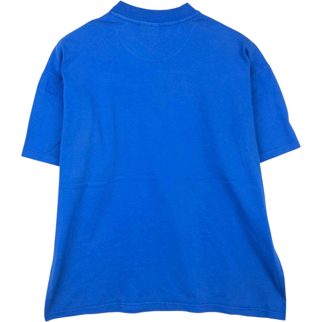 90'S Hanes BEEFY-T Soft-Switch Advertising T-Shirt, Men's XL equivalent, Vintage cotton blue type Vintage Second Hand