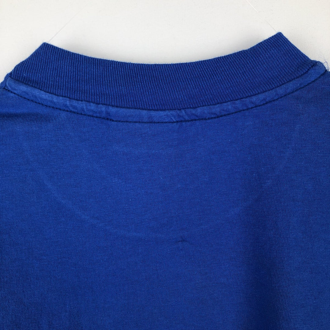 90'S Hanes BEEFY-T Soft-Switch Advertising T-Shirt, Men's XL equivalent, Vintage cotton blue type Vintage Second Hand