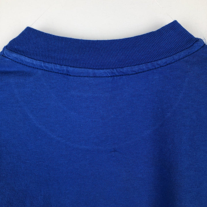 90'S Hanes BEEFY-T Soft-Switch Advertising T-Shirt, Men's XL equivalent, Vintage cotton blue type Vintage Second Hand