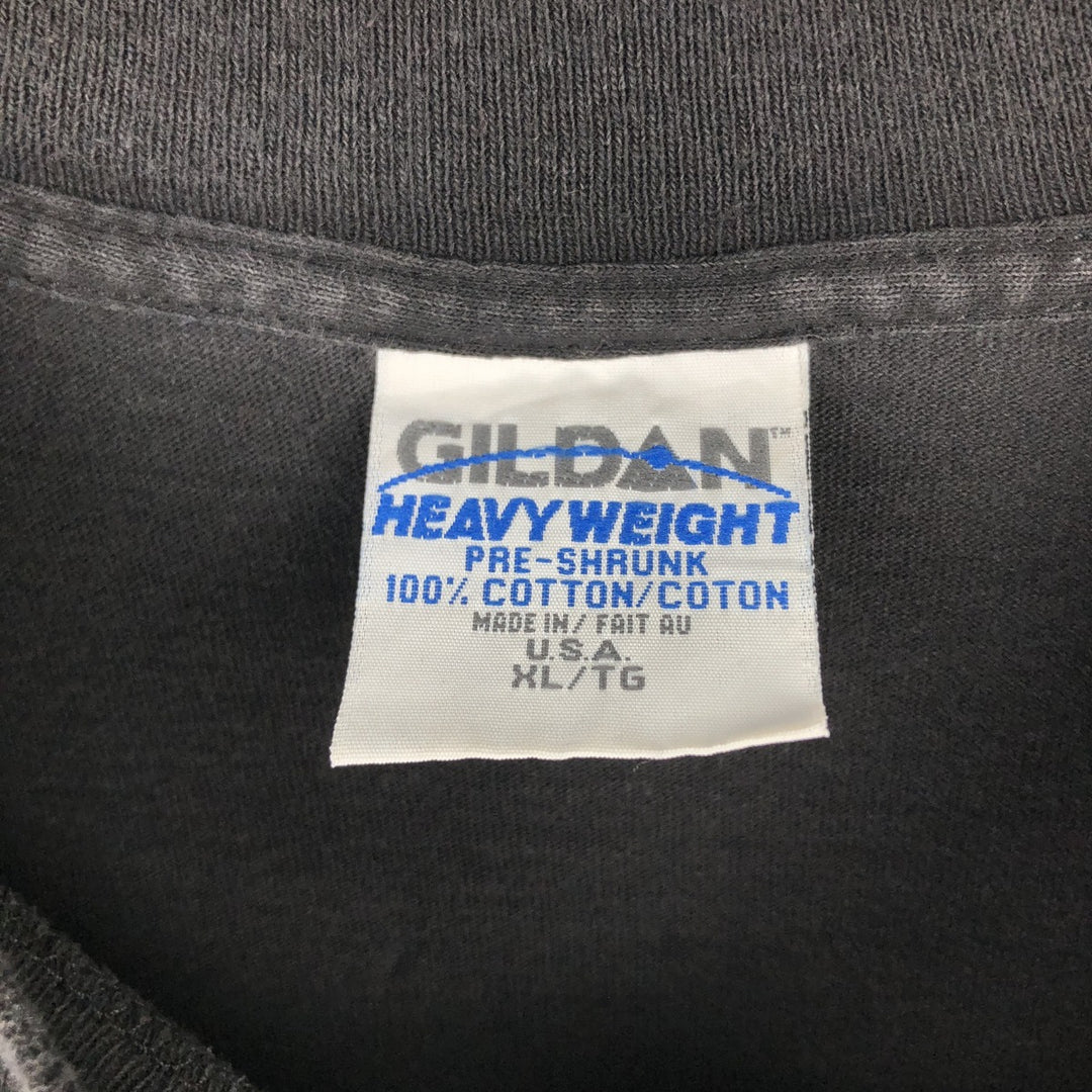 90'S Gildan JAVA Advertising T-Shirt, Made in USA, Men's XL equivalent, Vintage cotton black type Vintage Second Hand