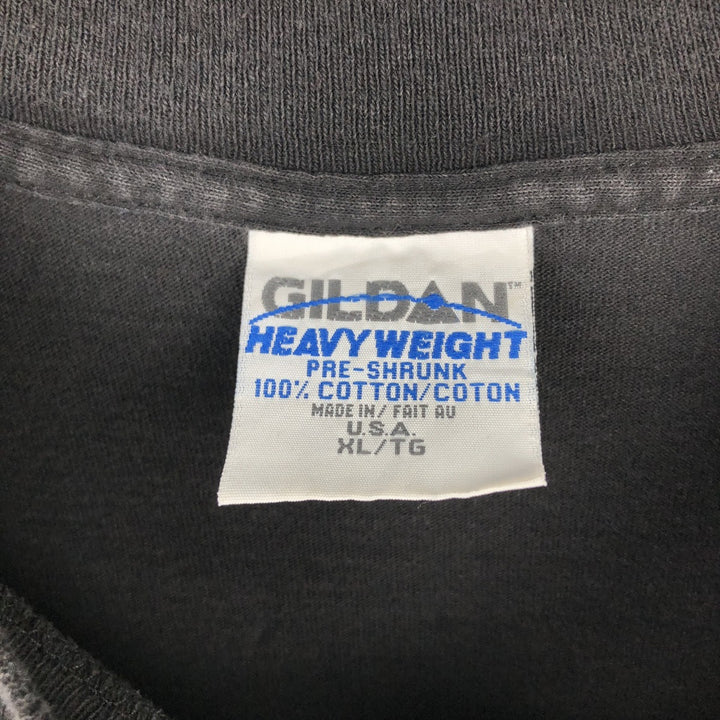 90'S Gildan JAVA Advertising T-Shirt, Made in USA, Men's XL equivalent, Vintage cotton black type Vintage Second Hand