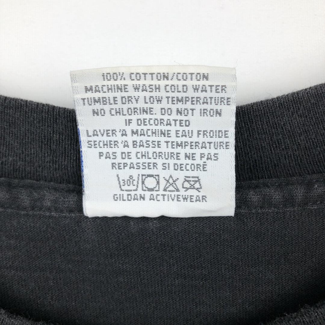 90'S Gildan JAVA Advertising T-Shirt, Made in USA, Men's XL equivalent, Vintage cotton black type Vintage Second Hand