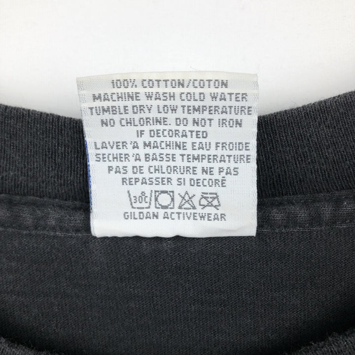 90'S Gildan JAVA Advertising T-Shirt, Made in USA, Men's XL equivalent, Vintage cotton black type Vintage Second Hand