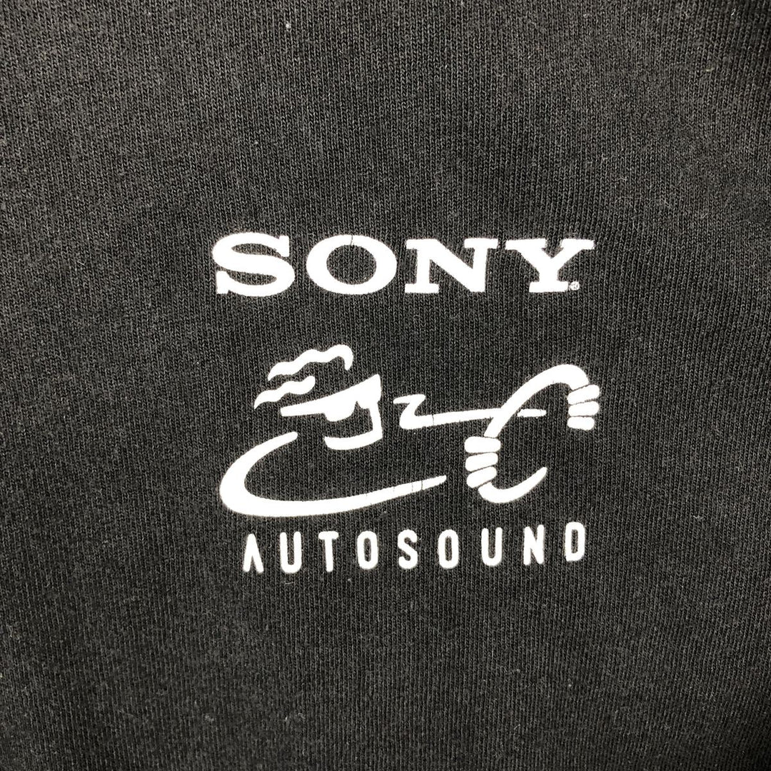 90'S All Sport SONY advertising T-shirt, Made in USA, Men's XL equivalent, Vintage cotton black type Vintage Second Hand