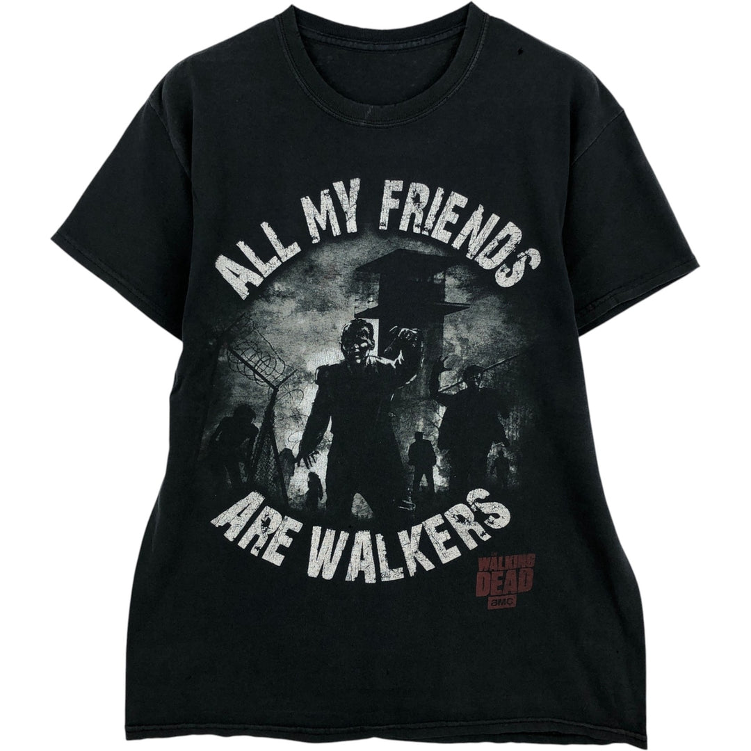 THE WALKING DEAD The Walking Dead Movie T-shirt Men's S size unclear black type Vintage Second Hand