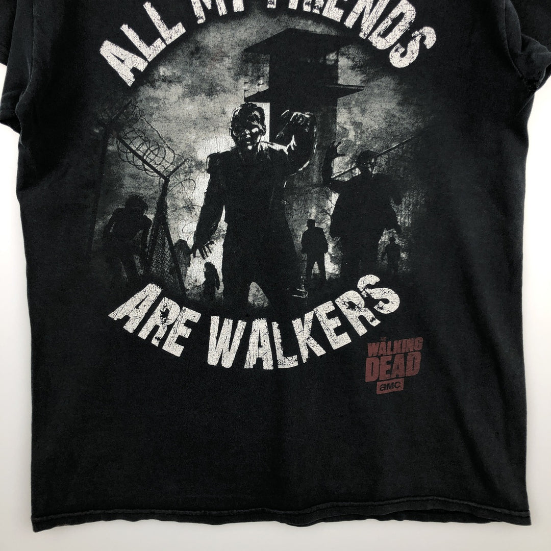 THE WALKING DEAD The Walking Dead Movie T-shirt Men's S size unclear black type Vintage Second Hand