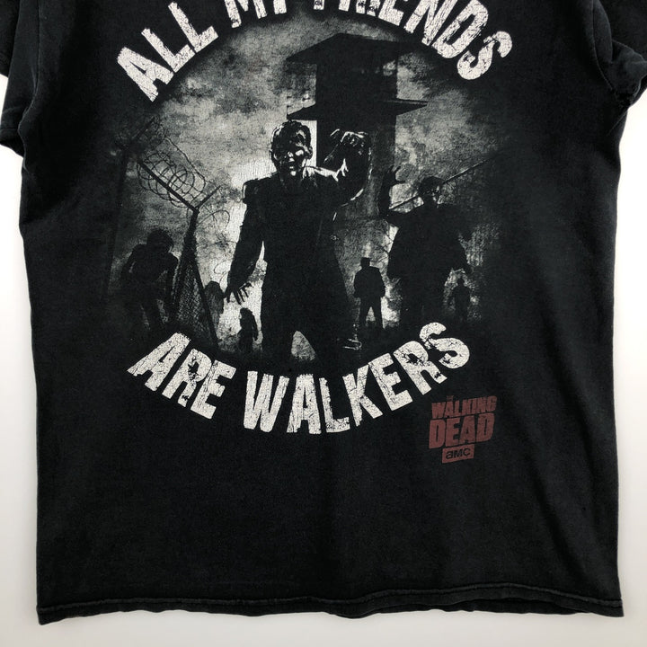 THE WALKING DEAD The Walking Dead Movie T-shirt Men's S size unclear black type Vintage Second Hand
