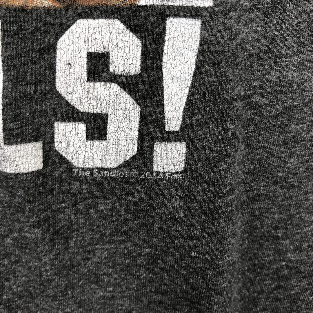 THE SANDLOT Print Movie T-Shirt, Men's Size M (approx.) unclear Charcoal Vintage Second Hand