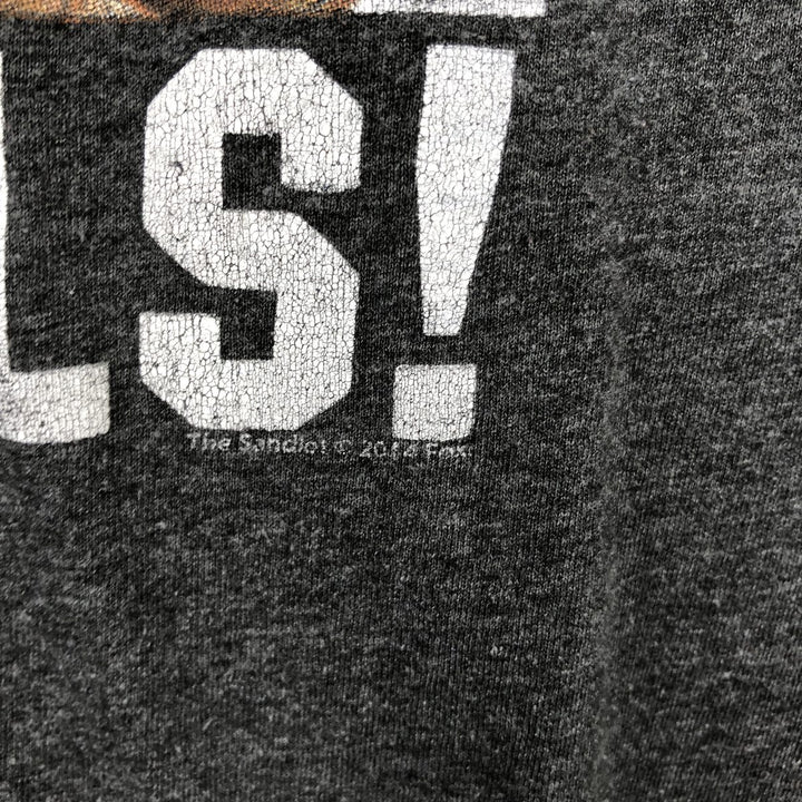 THE SANDLOT Print Movie T-Shirt, Men's Size M (approx.) unclear Charcoal Vintage Second Hand